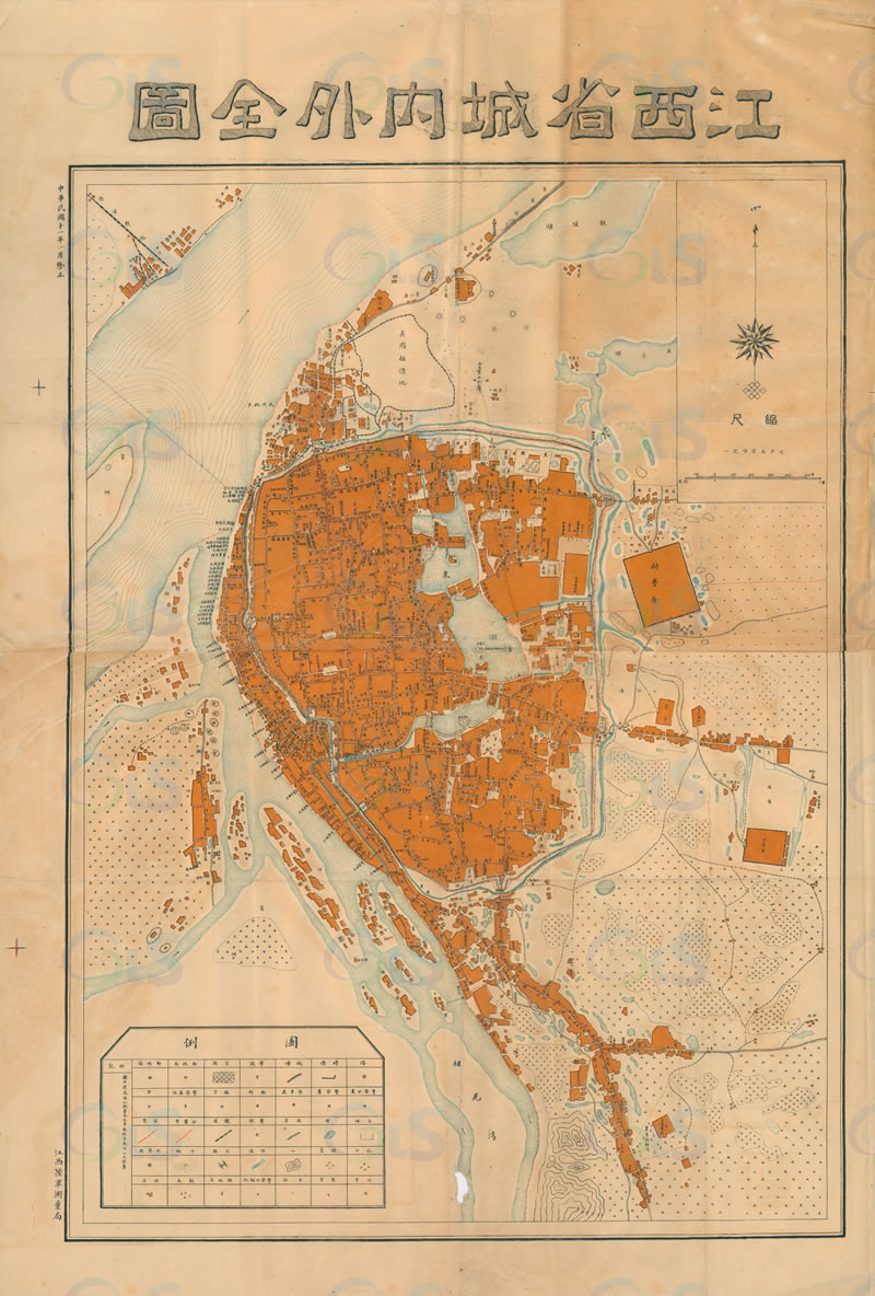 1922年南昌《江西省城内外全图》插图