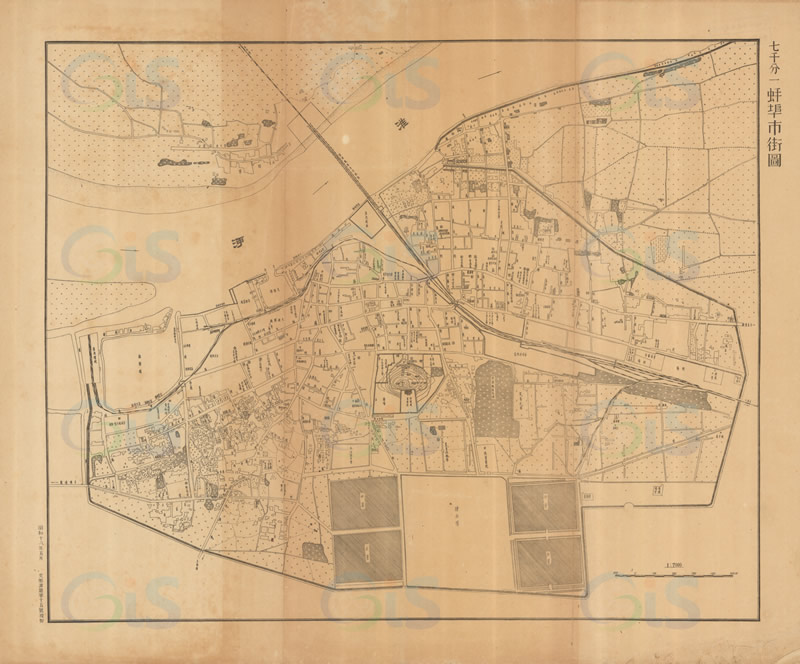 1943年《蚌埠市街图》插图