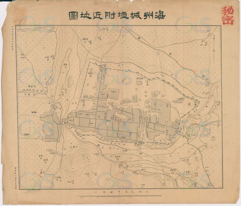 1911年《海州城垣附近地图》插图