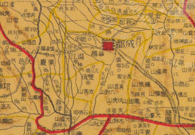 1926年《四川省明细地图》插图1