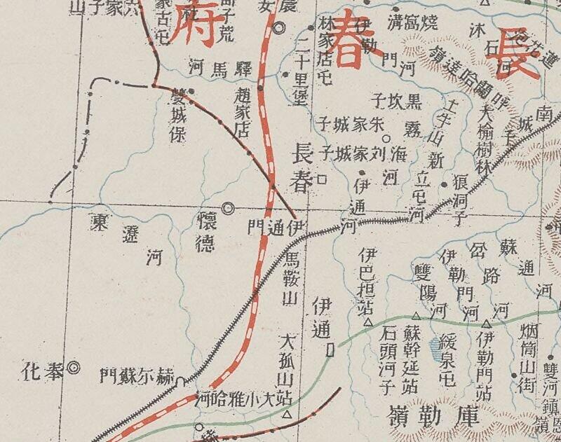1905年《吉林省》地图插图2