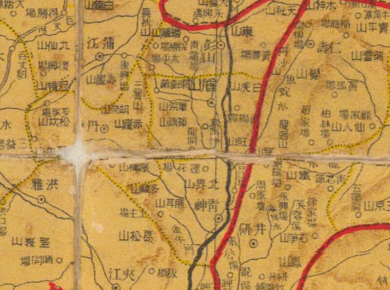1926年《四川省明细地图》插图2
