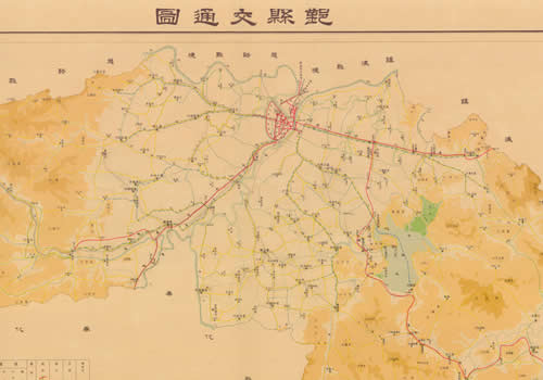 1935年浙江《鄞县交通图》