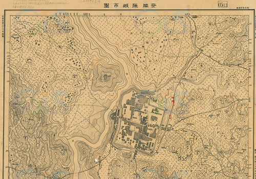 1947年湖北《安陆县城市图》