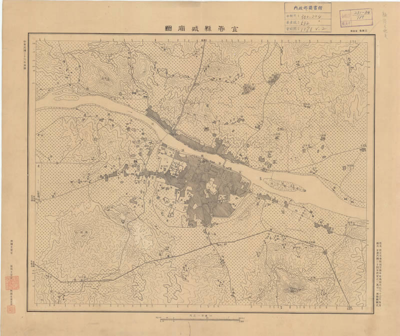 1947年《江西省重要城市地形图》插图1