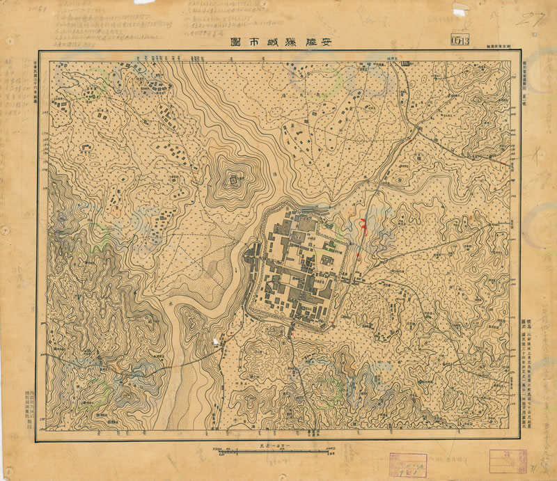 1947年湖北《安陆县城市图》插图