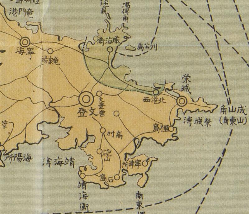 1914年《山东省战局图》插图1