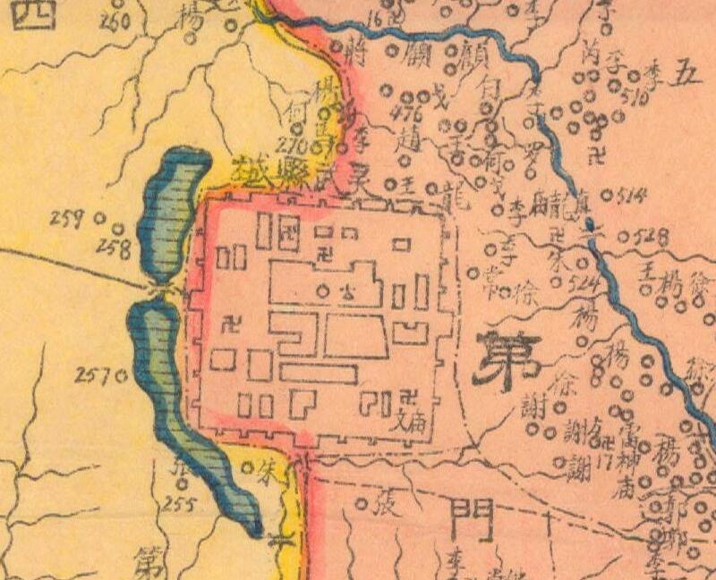 1941年《宁夏省灵武县图》插图1