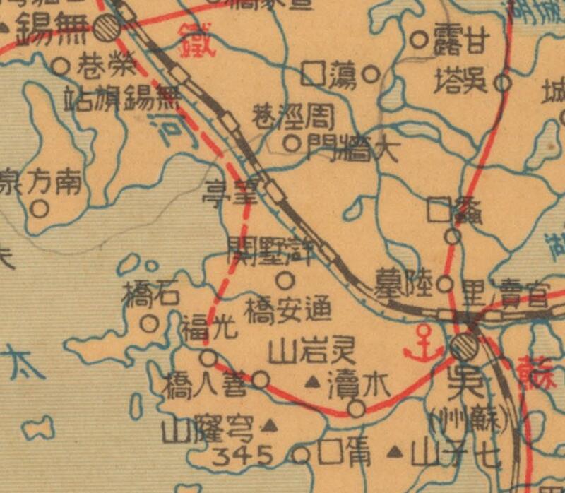 1937年《江苏最新形势图》插图2