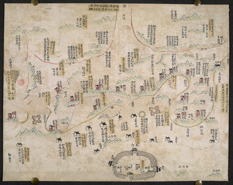 1841年前《奉化县水陆营汛界址图》插图2