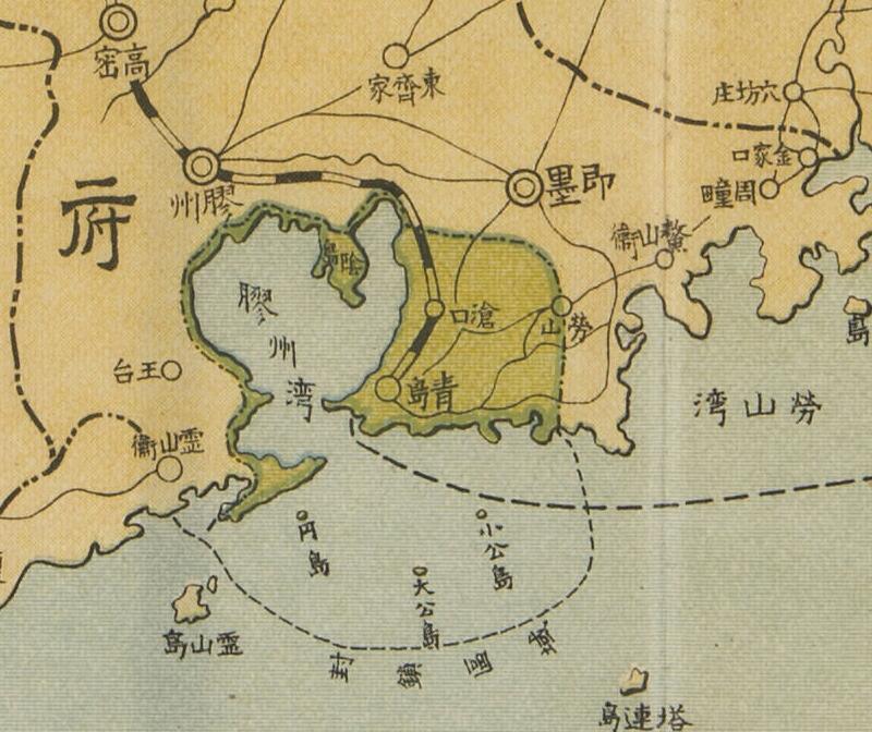 1914年《山东省战局图》插图3