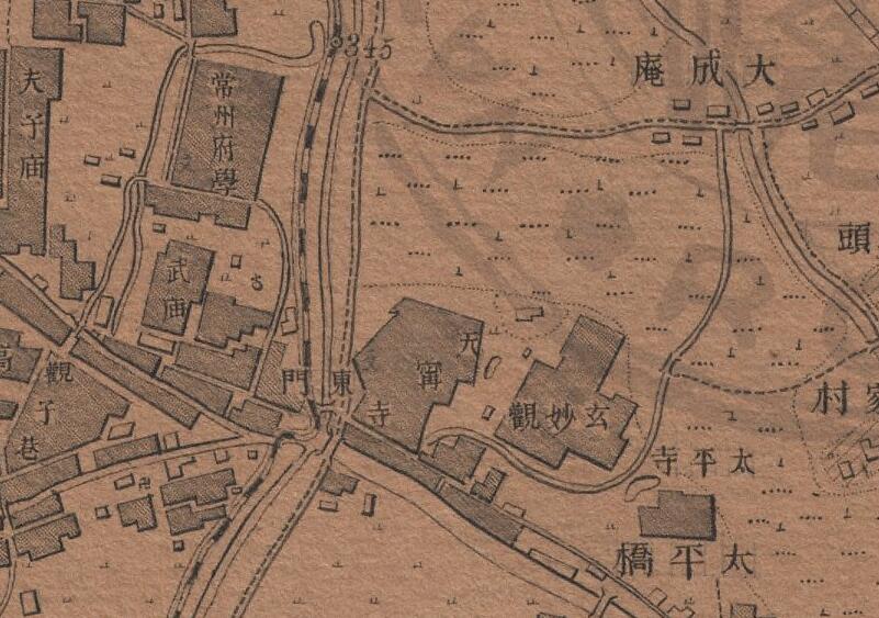 1909年《常州城》地图插图3