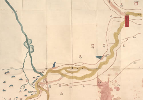 1884年《铜瓦厢至海口新黄河河道隄工形势图》