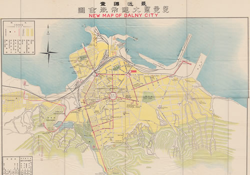 1909年《最近调查大连市街全图》