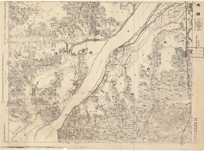 1945年《湖北省地形图》五万分一插图