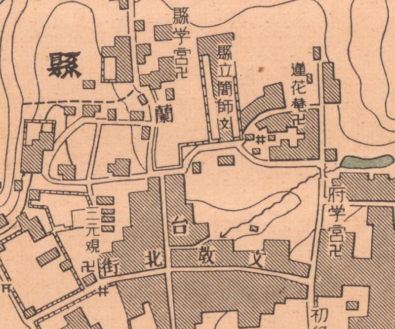 1948年《钟祥县城市图》插图1