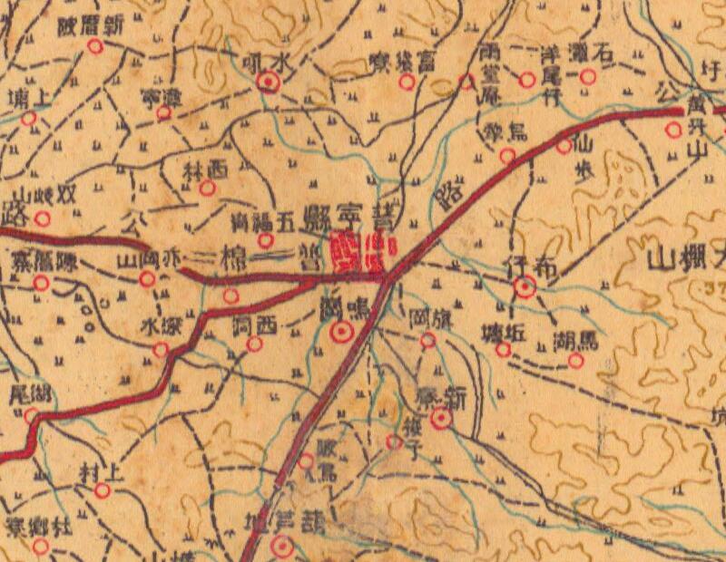 1939年《普宁县》20万地形图插图1