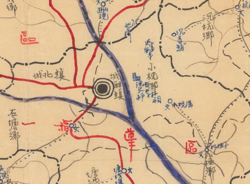 1941年《四川省绵阳县图》插图1