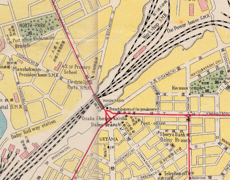 1909年《最近调查大连市街全图》插图3