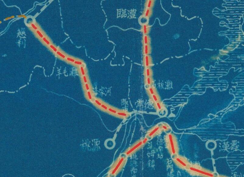 1947年《湖南省公路路线图》插图3