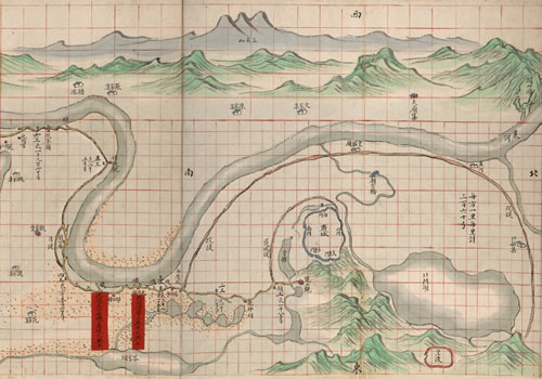 1859–1875年《钟祥县部堤十八工全图》