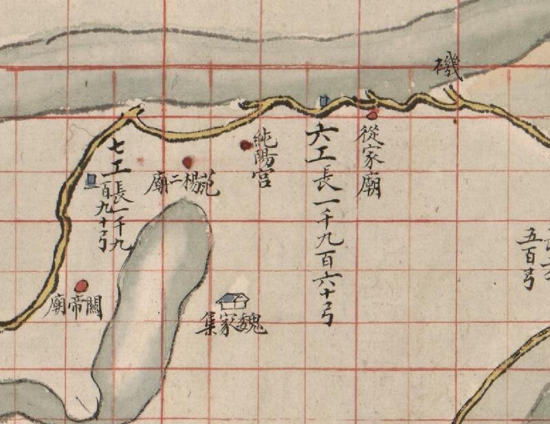 1859–1875年《钟祥县部堤十八工全图》插图2