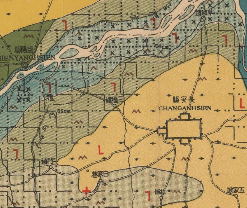 1932年陕西《渭河流域土壤图》插图2