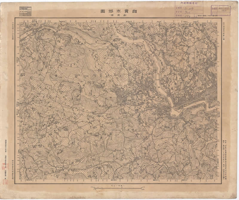 1947年《自贡市郊图》插图2