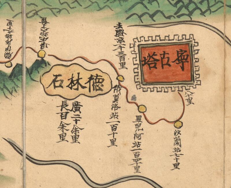 1734年《盛京舆地全图》插图2
