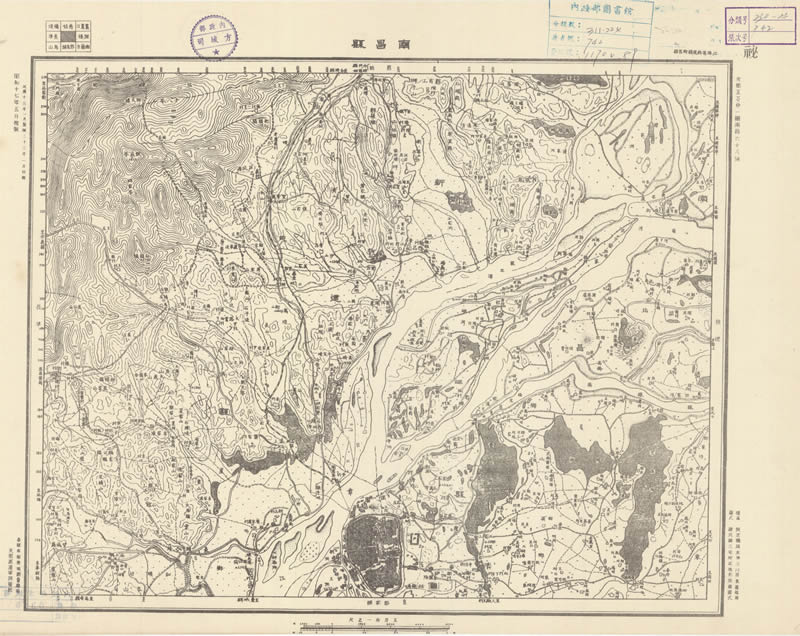 1939年《江西省地形图》五万分一插图3