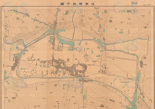 1948年湖北《江陵县城市图》
