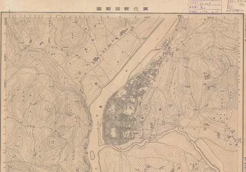 1947年四川《广元县城厢图》