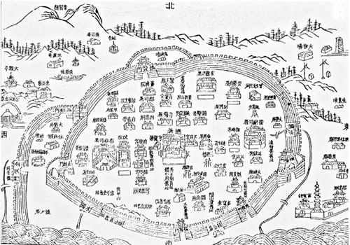1878年安庆《安徽省城图》