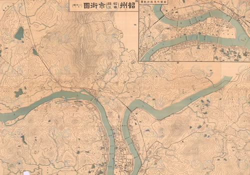 1944年《韶洲(韶关曲江)市街图》