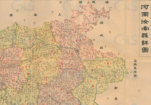 1934年《河南汝南县详图》