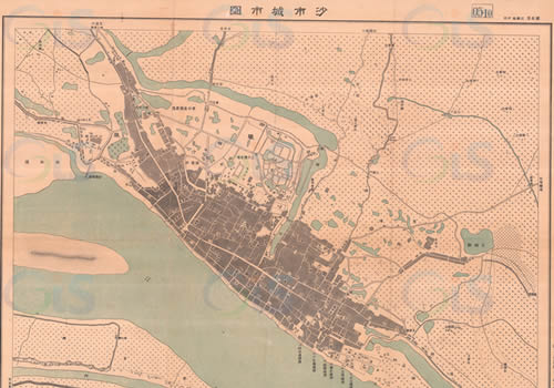 1948年湖北《沙市城市图》