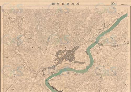 1948年湖北《恩施县城市图》