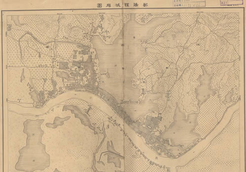 1947年江西《鄱阳县城厢图》