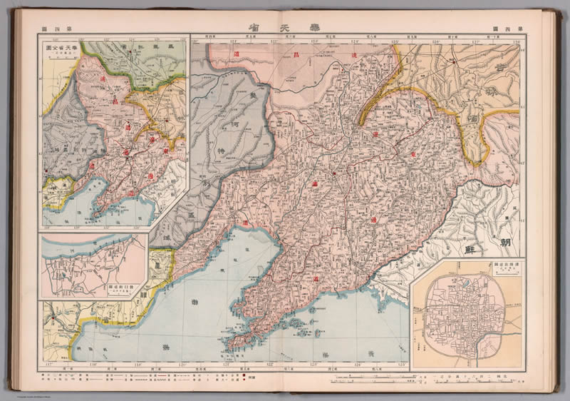 1917年辽宁《奉天省》地图插图
