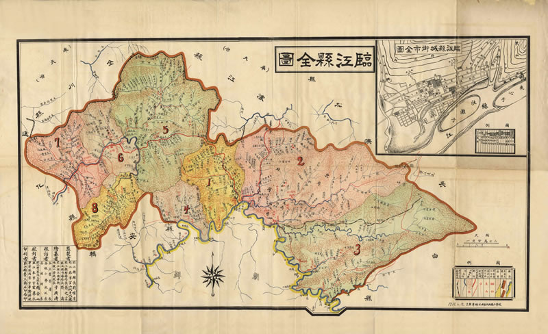 1935年吉林《临江县全图》插图