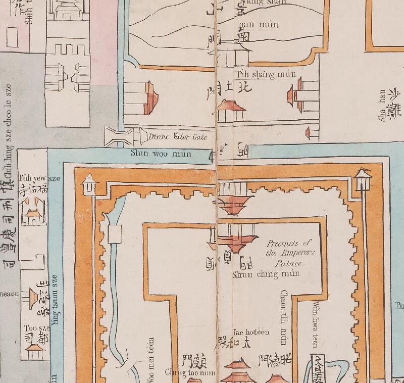 1843年《中国京城详图》彩色版插图1