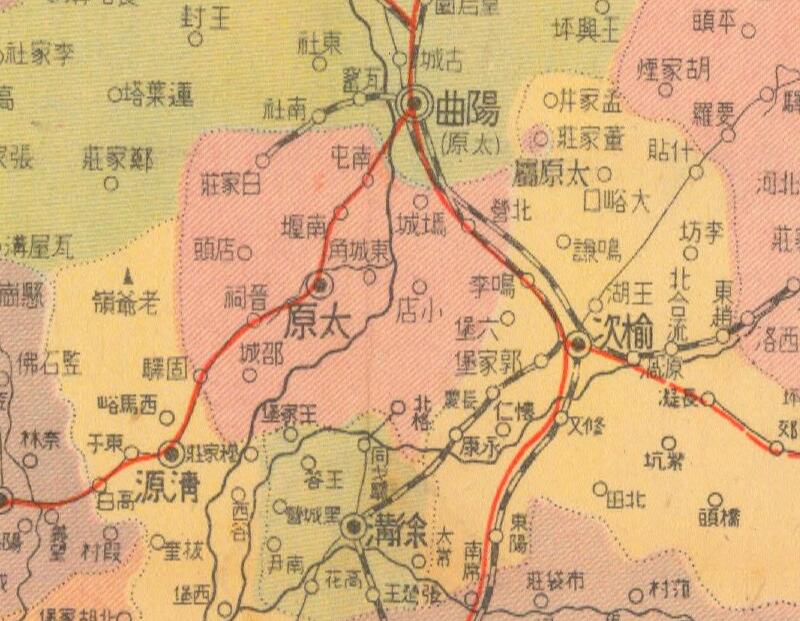 1941年《山西省明细地图》插图1