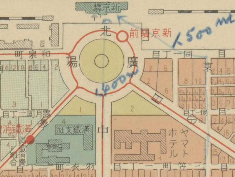 1940年《最新地番入·新京市街地图》插图1