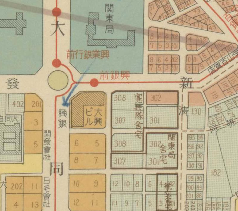 1940年《最新地番入·新京市街地图》插图2