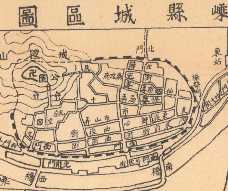 1943年《浙江省嵊县地图》插图3