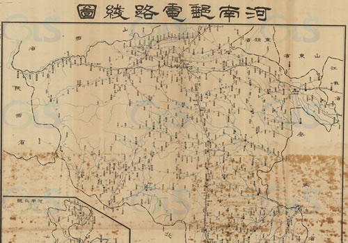1926年《河南邮电路线图》