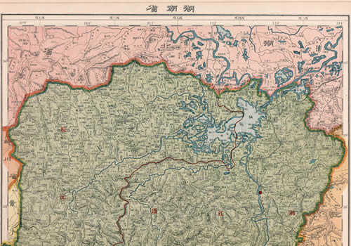 1917年《湖南省》地图