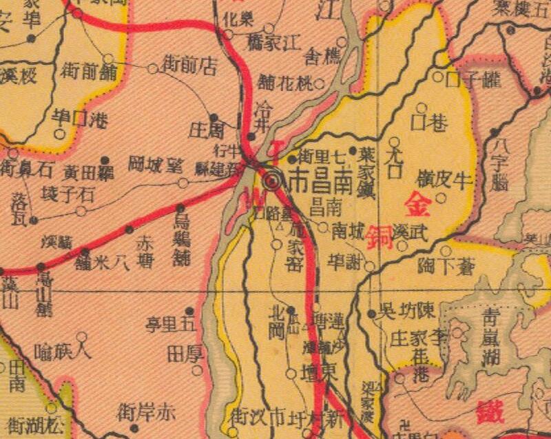 1938年《江西省明细地图》插图1
