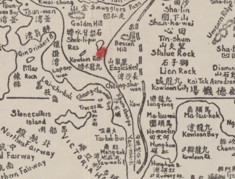 1935年《最新香港九龙新界全图》插图1