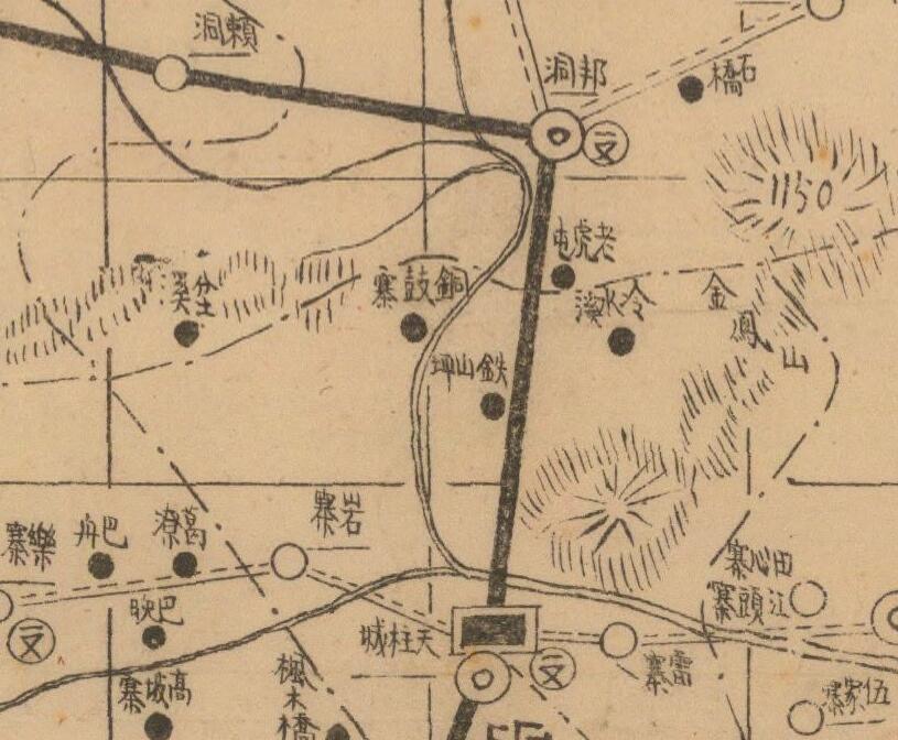 1941年贵州省《天柱县图》插图1